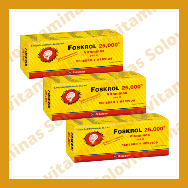 Foskrol 25,000 Inyección TRIPACK