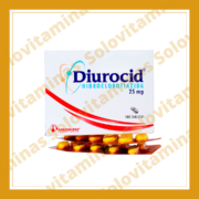 DIUROCID 25 mg 100 Tabletas