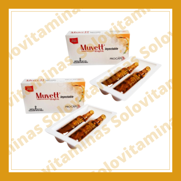 MUVETT Inyectable 50mg - 2 Ampollas de 5 ml